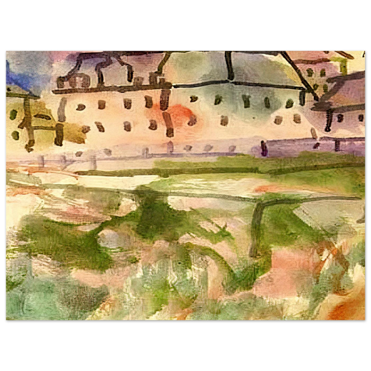 Houses Near The Gravel Pit by Paul Klee (1913) – art poster, view 2