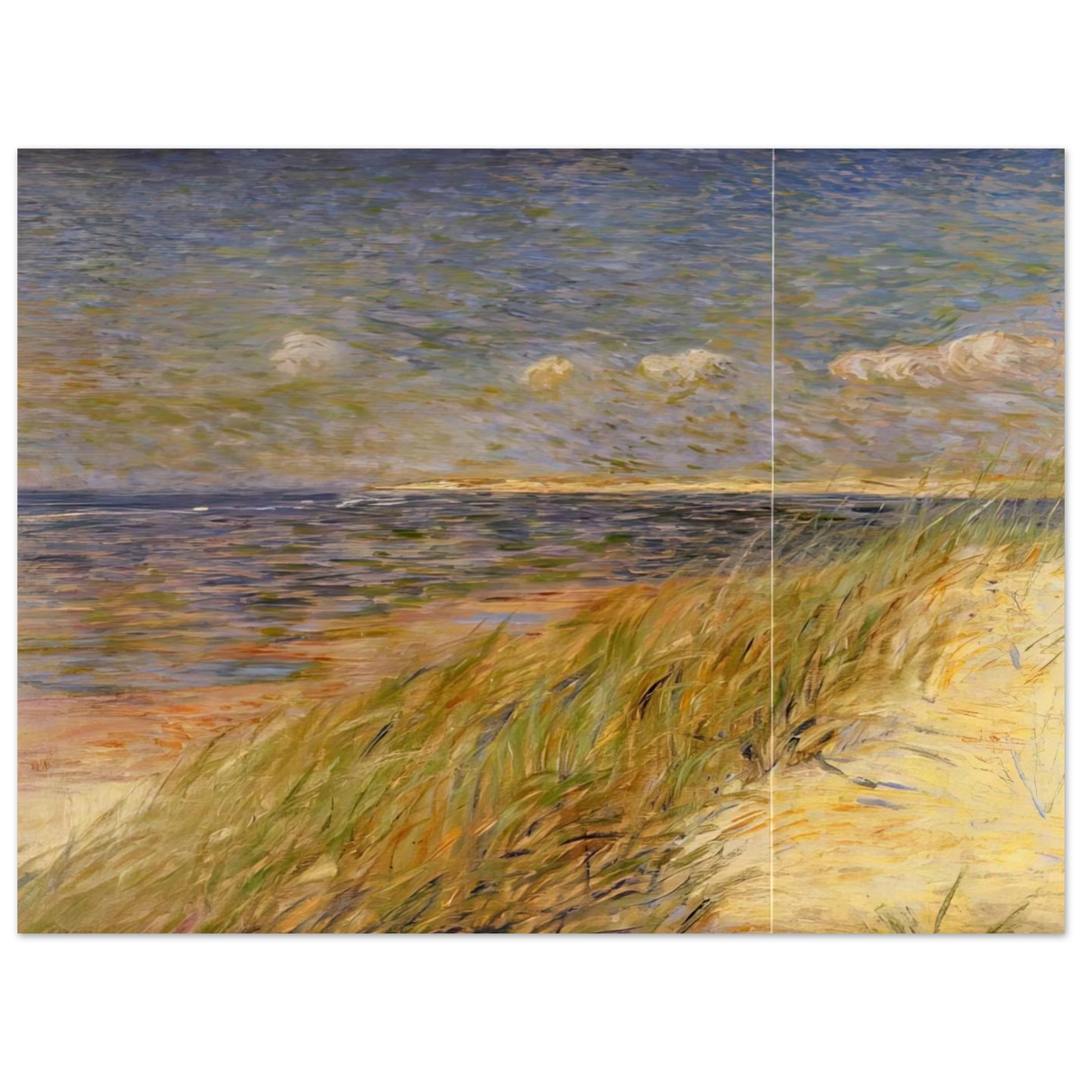 The Dunes Zwin Knokke by Theo van Rysselberghe (1887) – art poster
