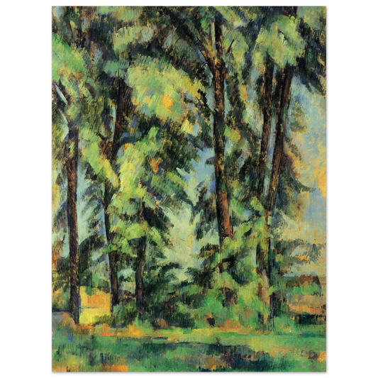 Large Trees At Jas De Bouffan by Paul Cézanne – art poster