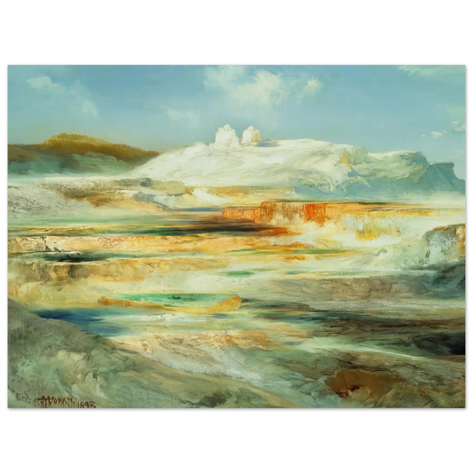 Jupiter Terrace Yellowstone by Thomas Moran – art poster, view 2