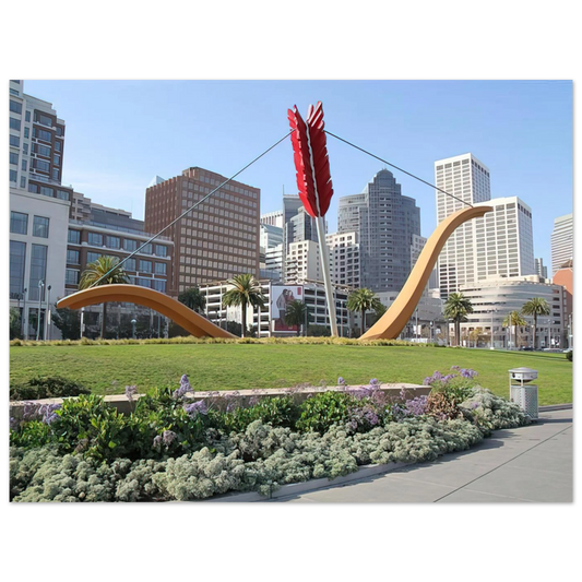 Cupid's Span Collaboration With Van Bruggen by Claes Oldenburg (2002) – art poster