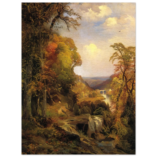 On The Wissahickon Near Chestnut Hill by Thomas Moran – art poster
