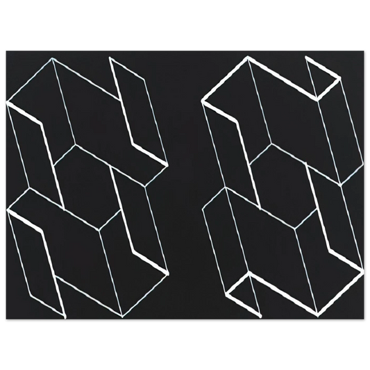 Duo H by Josef Albers (1966) – art poster