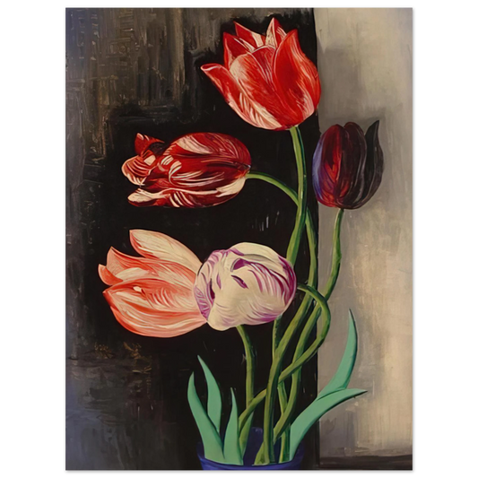 Tulips by Moise Kisling – art poster, view 2