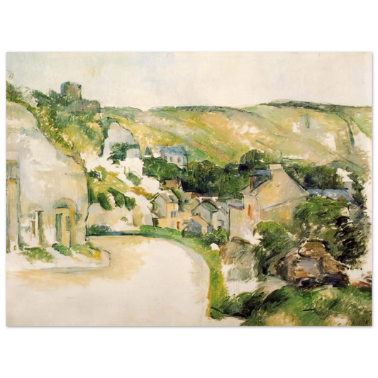 A Turn In The Road At La Roche-Guyon by Paul Cézanne – art poster