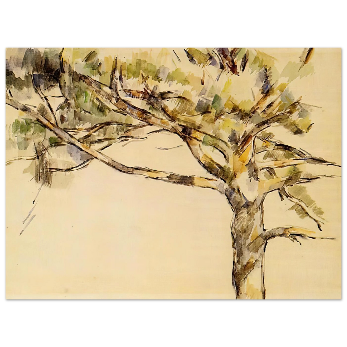 Large Pine by Paul Cézanne – art poster, view 2