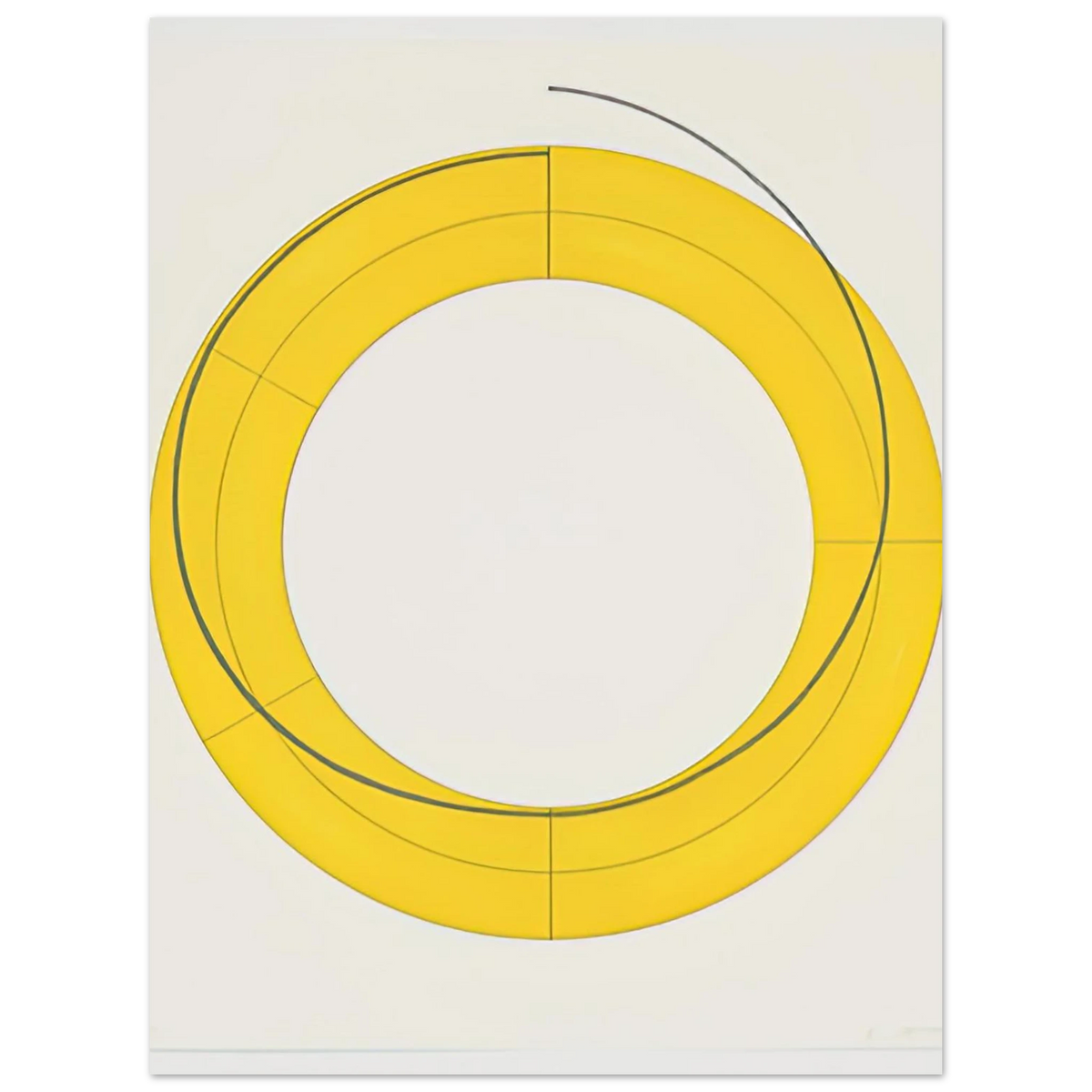 Ring A Yellow by Robert Mangold (2010) – art poster