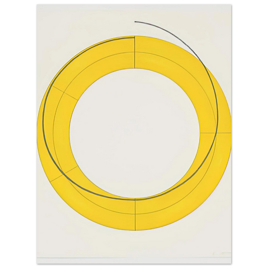 Ring A Yellow by Robert Mangold (2010) – art poster