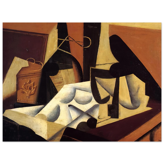 Still Life With White Tablecloth by Juan Gris (1916) – art poster