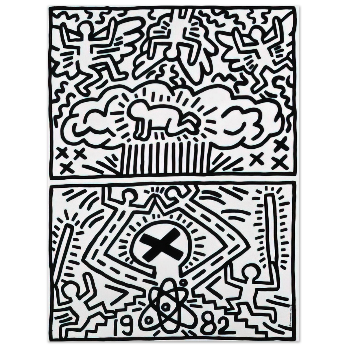 Anti Nuclear Rally by Keith Haring (1982) – art poster