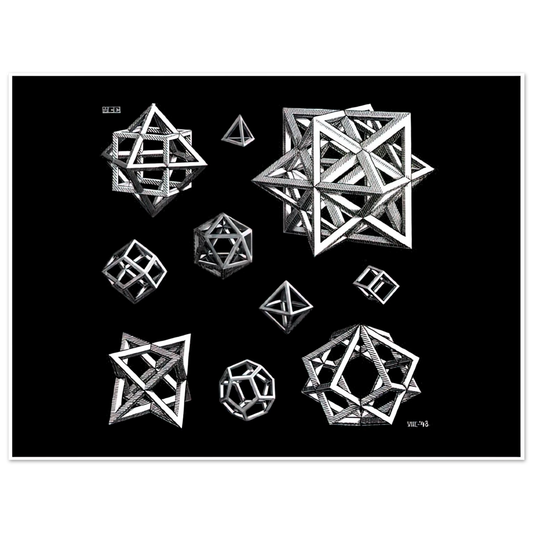 Study For Stars by M.C. Escher – art poster