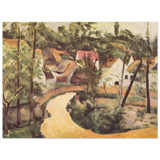 A Turn In The Road by Paul Cézanne – art poster, view 2