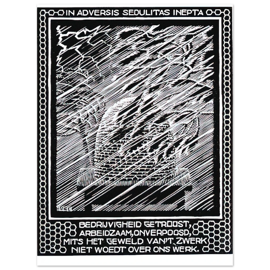 Emblemata Beehive by M.C. Escher – art poster