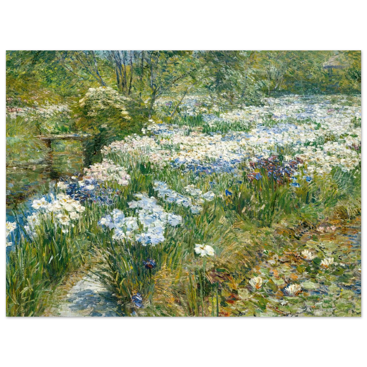 The Water Garden by Childe Hassam – art poster, view 2