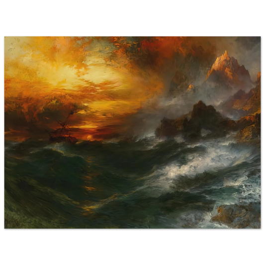 A Mountain Of Loadstone Arabian Nights by Thomas Moran – art poster, view 2