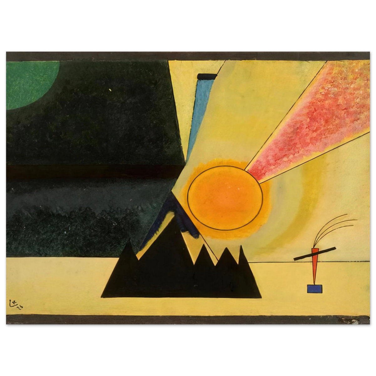 Development by Wassily Kandinsky (1926) – art poster, view 2