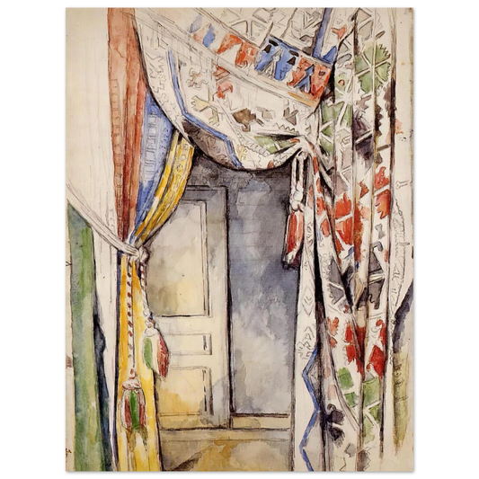 Curtains by Paul Cézanne – art poster