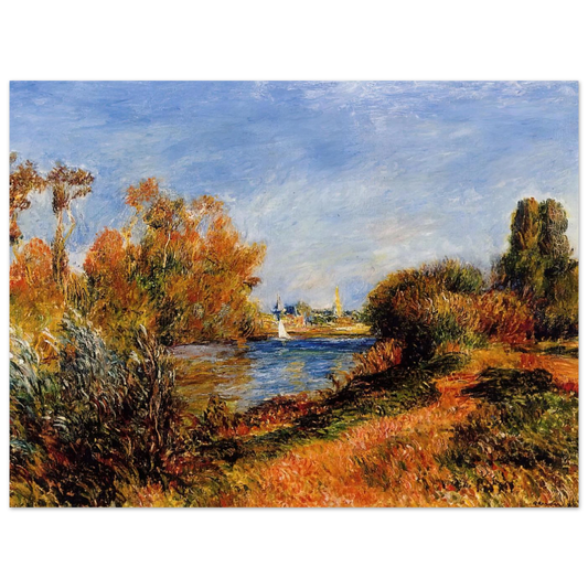 The Seine At Argenteuil by Pierre-Auguste Renoir – art poster, view 2