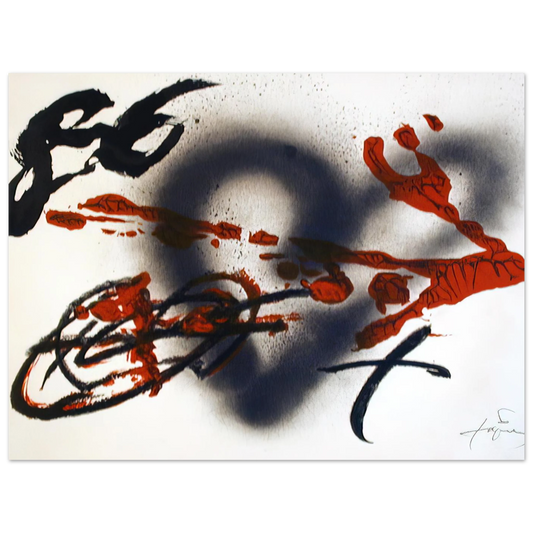 Coeur Et Fleche by Antoni Tapies (1985) – art poster