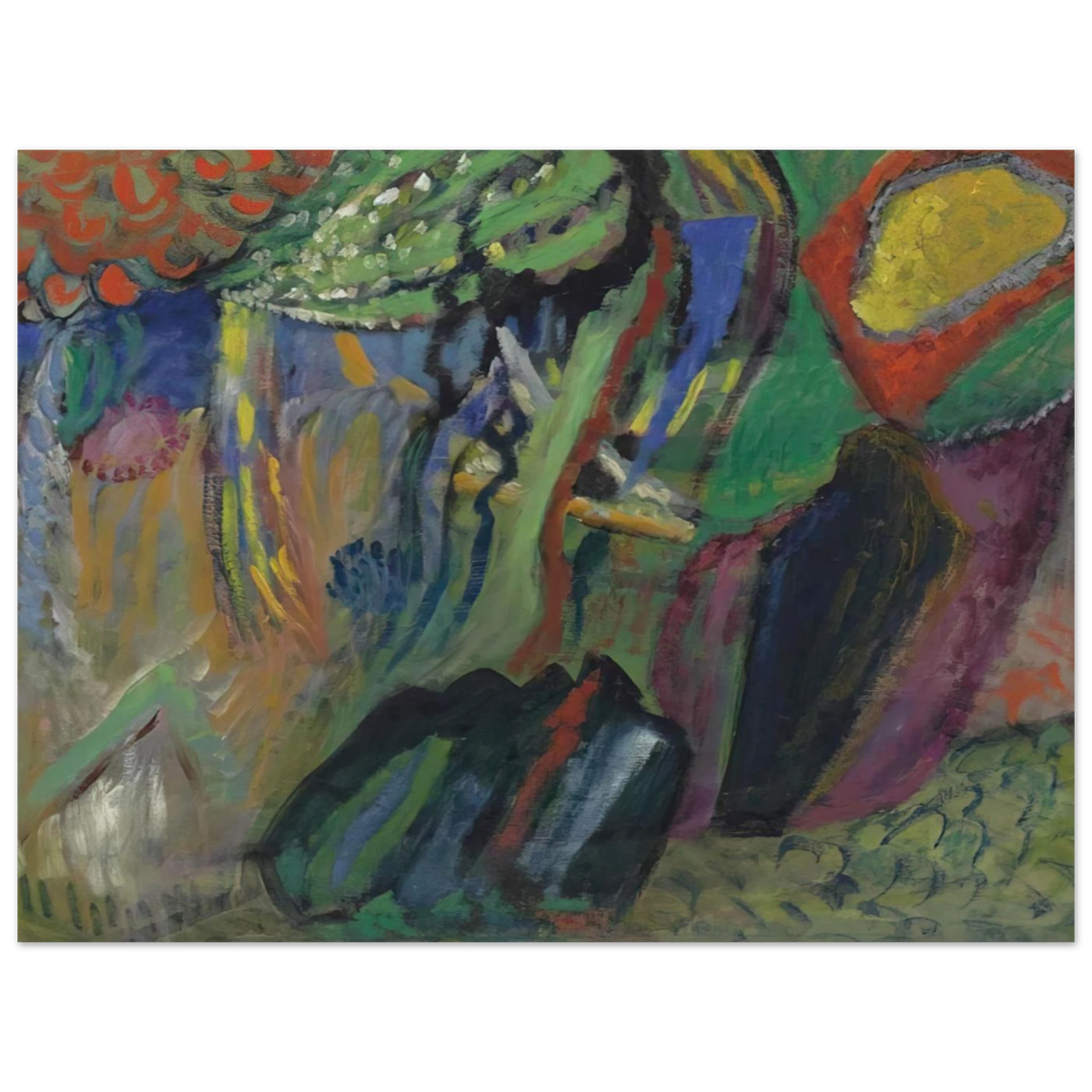 Abstract Composition by Gabriele Munter – art poster, view 2