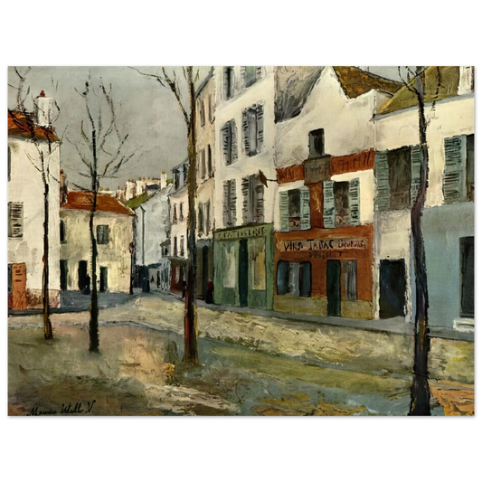 Square Tertre On Montmartre 2 by Maurice Utrillo – art poster, view 2