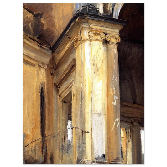 Roman Architecture by John Singer Sargent – art poster