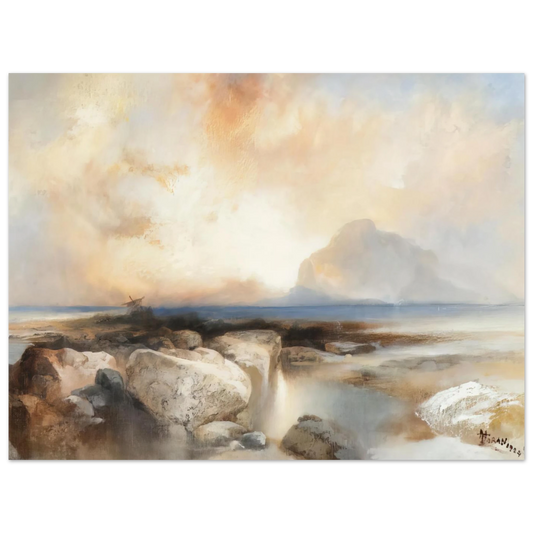 Seascape by Thomas Moran – art poster