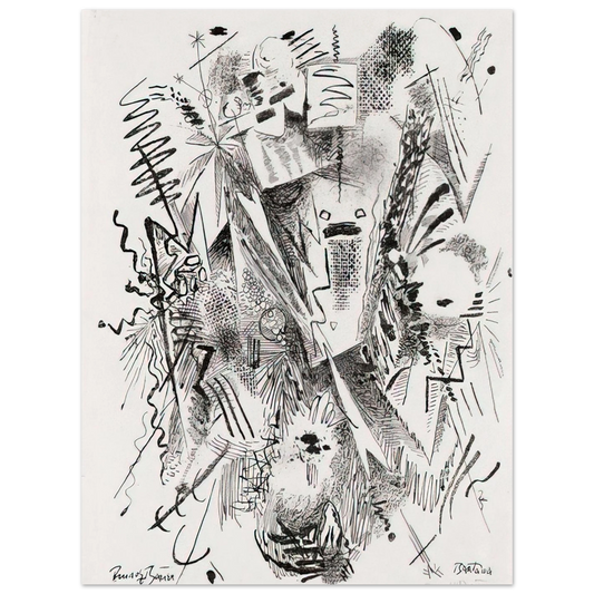 Bantama by Rudolf Bauer (1921) – art poster