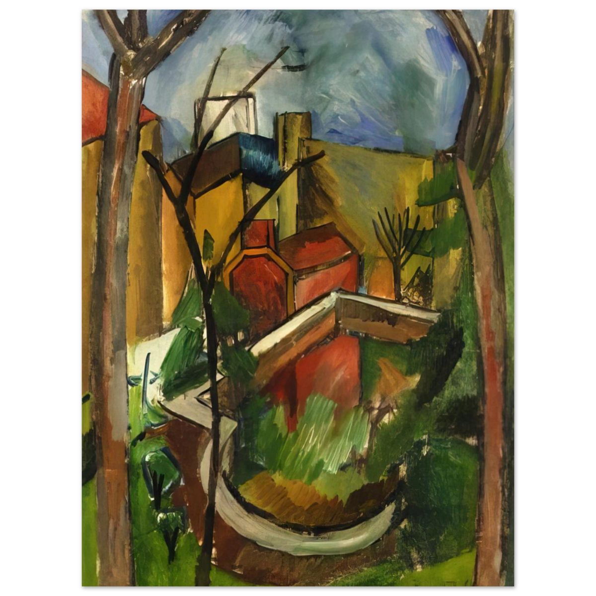 Landscape Of Falaise by Raoul Dufy (1910) – art poster, view 2