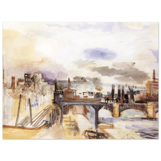 Parisian Bridge by Raoul Dufy (1922) – art poster