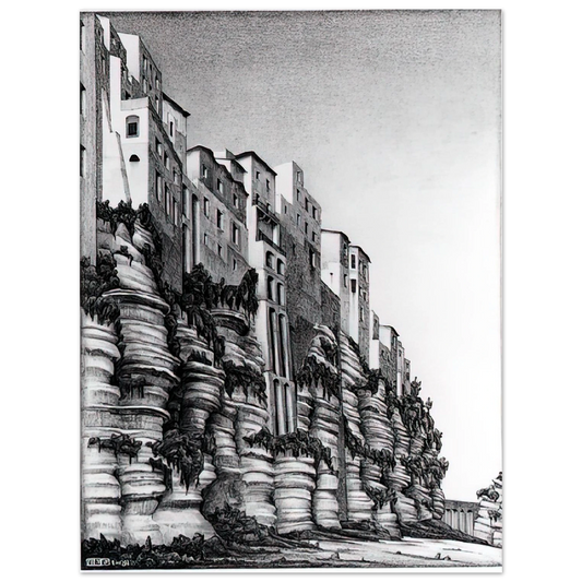 Tropea Calabria by M.C. Escher – art poster, view 2
