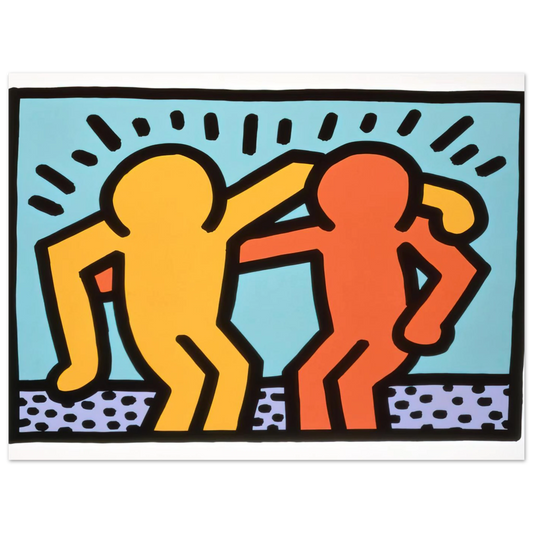 Best Buddies by Keith Haring (1990) – art poster