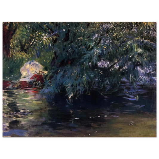 A Backwater, Calcot Mill Near Reading by John Singer Sargent – art poster