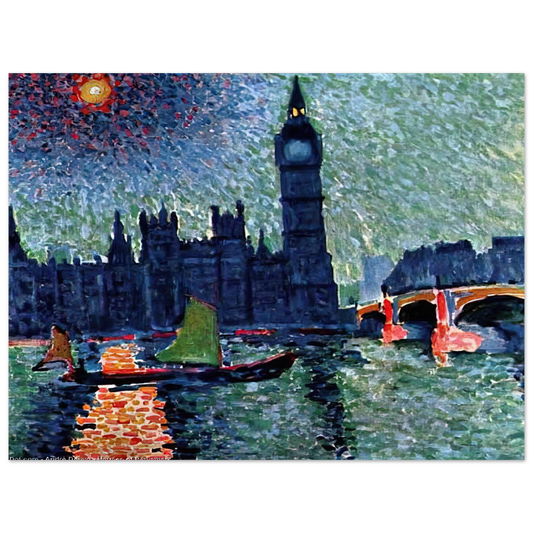 The Palace Of Westminster by Andre Derain (1907) – art poster, view 2