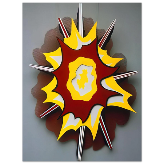 Explosion I by Roy Lichtenstein (1965) – art poster