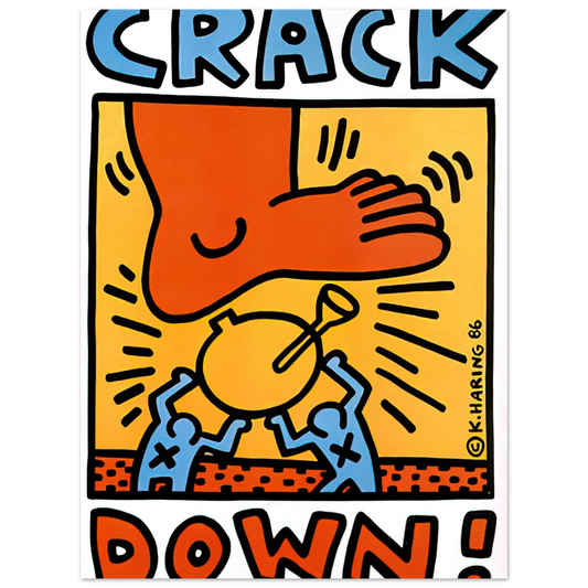 Crack Down by Keith Haring (1986) – art poster