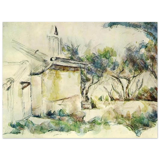 Jourdan's Cottage by Paul Cézanne – art poster