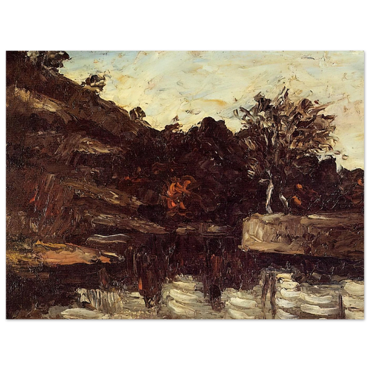 Bend In The River by Paul Cézanne – art poster