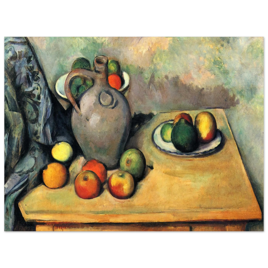 Still Life, Jug And Fruit On A Table by Paul Cézanne – art poster, view 2
