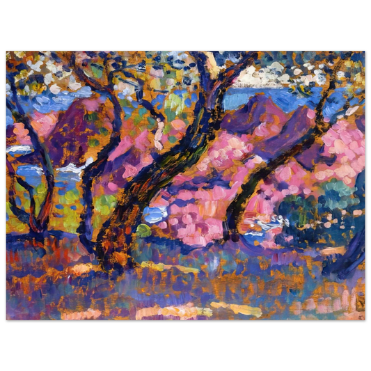 In The Shade Of The Pines Study by Theo van Rysselberghe (1905) – art poster