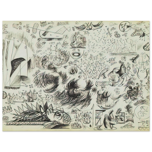 Sheet Of Studies by Jackson Pollock (1941) – art poster