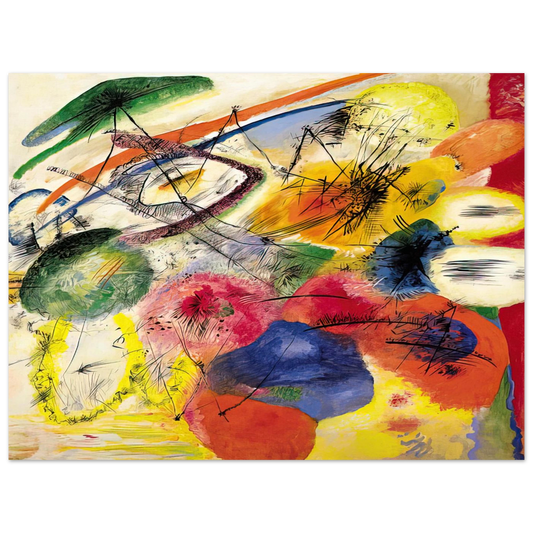 Black Strokes I by Wassily Kandinsky (1913) – art poster, view 2