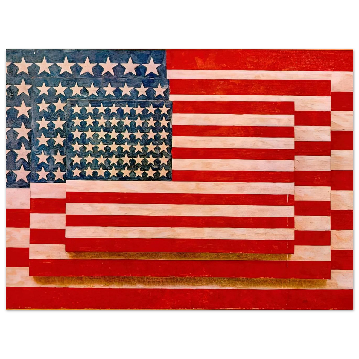 Three Flags by Jasper Johns (1958) – art poster, view 2