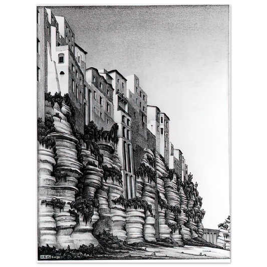 Tropea Calabria by M.C. Escher – art poster