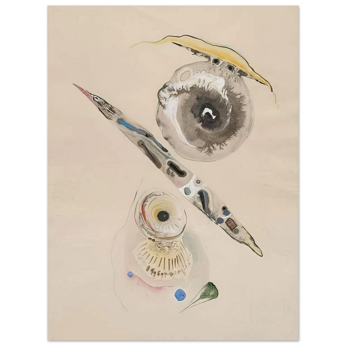 Untitled by Rudolf Bauer – art poster, view 2