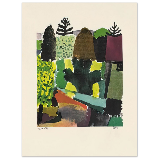 Park by Paul Klee (1920) – art poster
