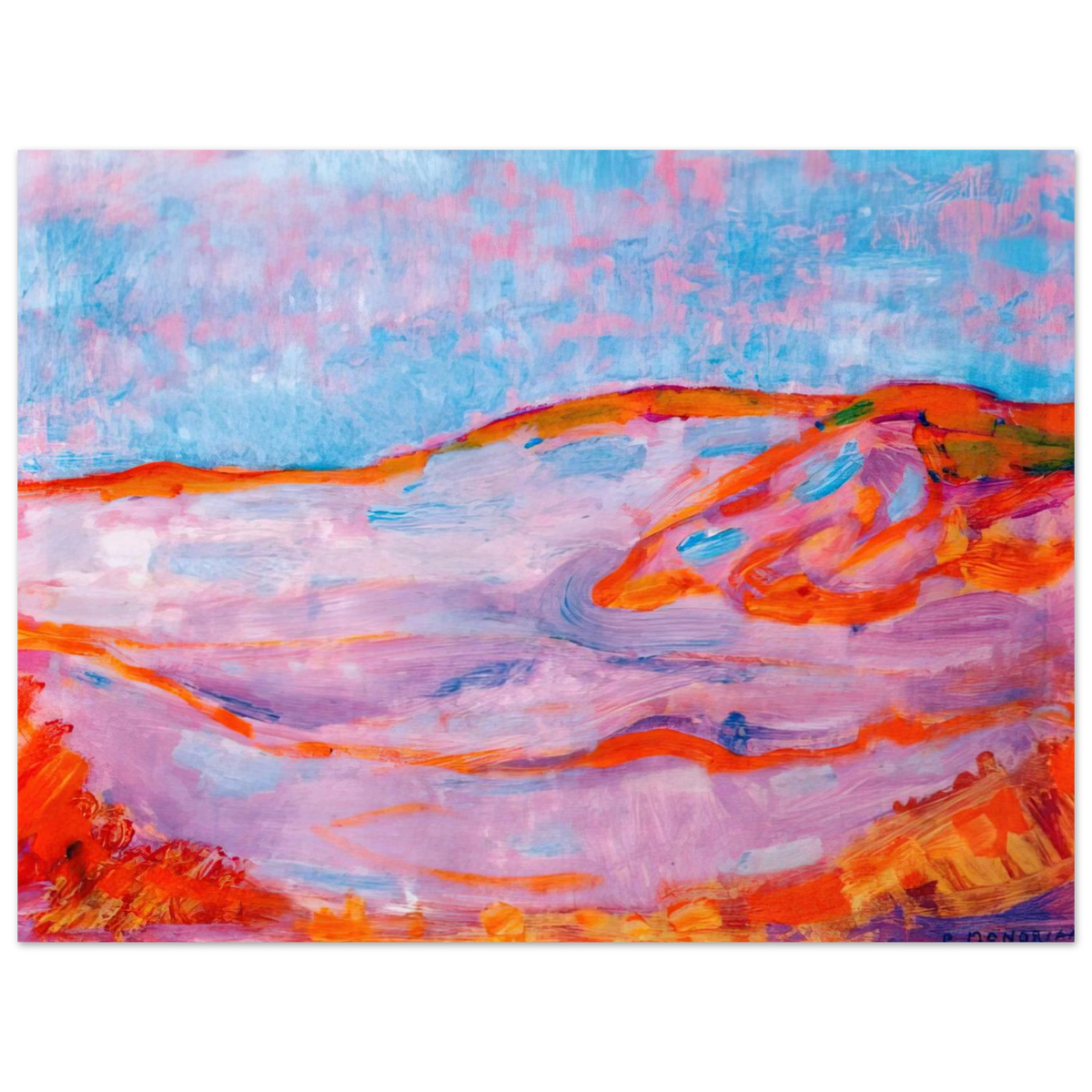 Dune IV by Piet Mondrian – art poster, view 2