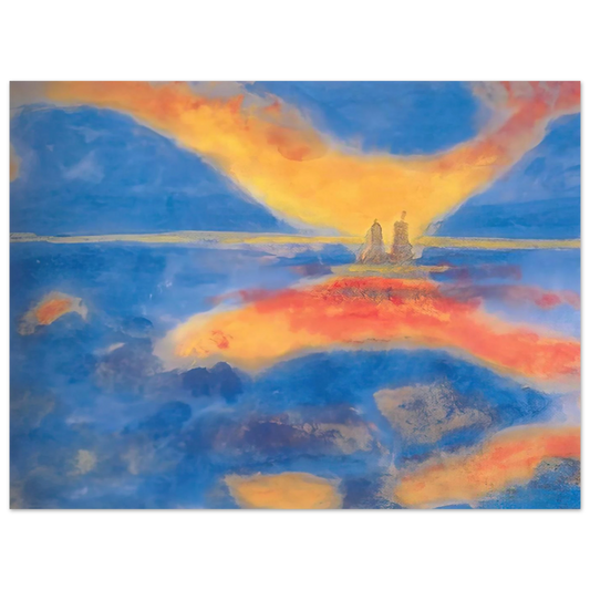 Sunrise At The Sea by Emil Nolde – art poster