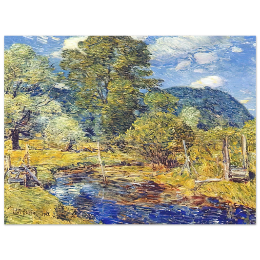 Bedford Hills by Childe Hassam – art poster