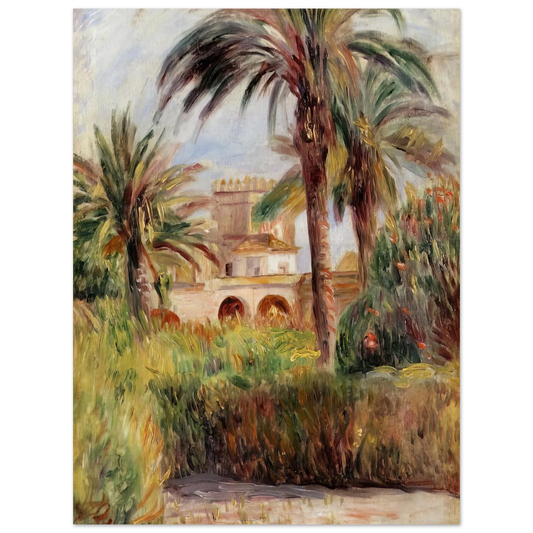 The Test Garden In Algiers by Pierre-Auguste Renoir – art poster